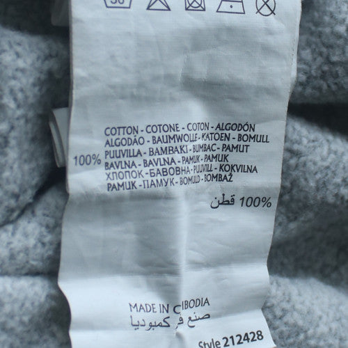 Champion Men's Grey XL Crew Neck Logo Sweatshirt
