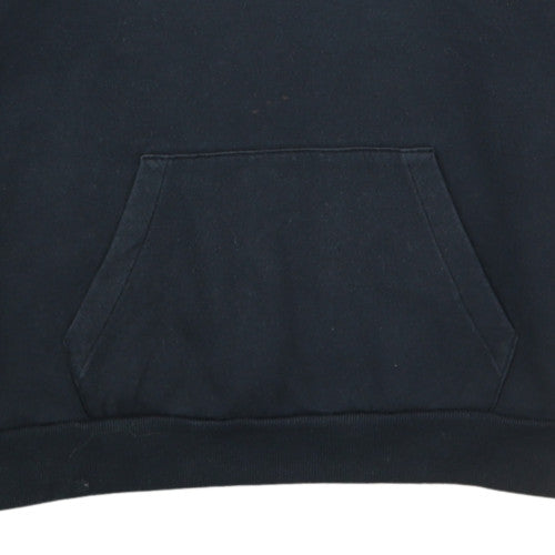 Adidas Womens Black Pullover Hoodie L Logo Graphic Cotton Blend