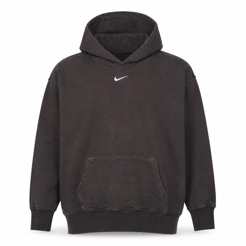 Nike Men's Brown Pullover Hoodie L Fleece Regular Fit Logo Sportswear