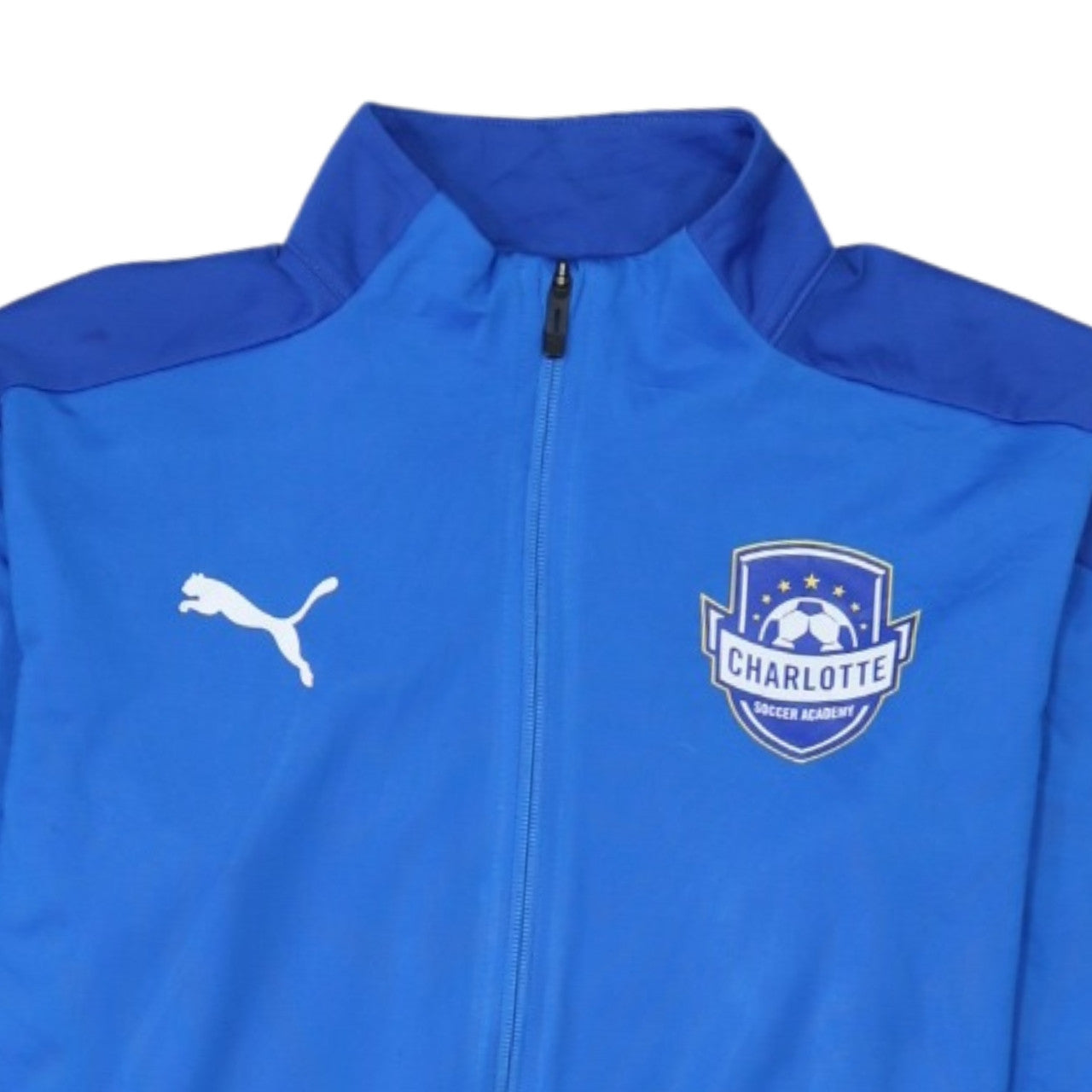 Puma Men's Blue Full Zip Charlotte Soccer Academy Sweatshirt M