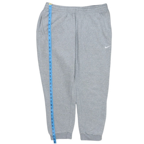 Nike Men's Grey 2XL Fleece Sweatpants Regular Fit with Logo