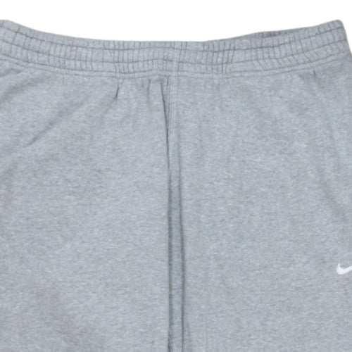 Nike Men's Grey 2XL Fleece Sweatpants Regular Fit with Logo