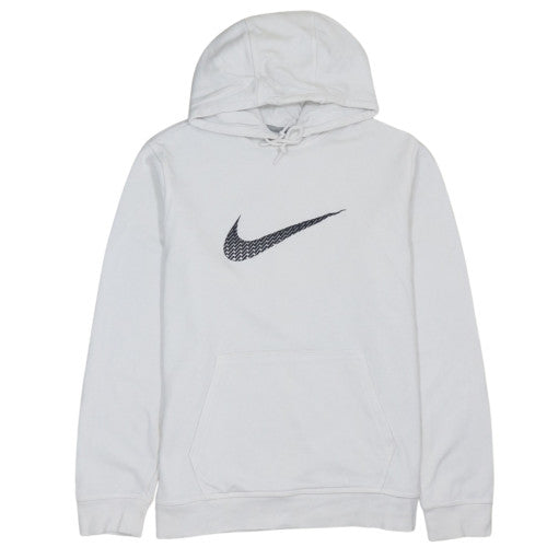Nike Men's White XL Pullover Hoodie Graphic Logo Fleece
