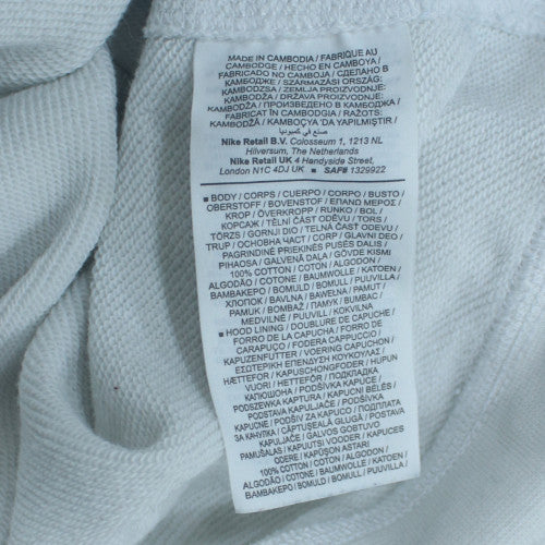 Nike Men's White XL Pullover Hoodie Graphic Logo Fleece