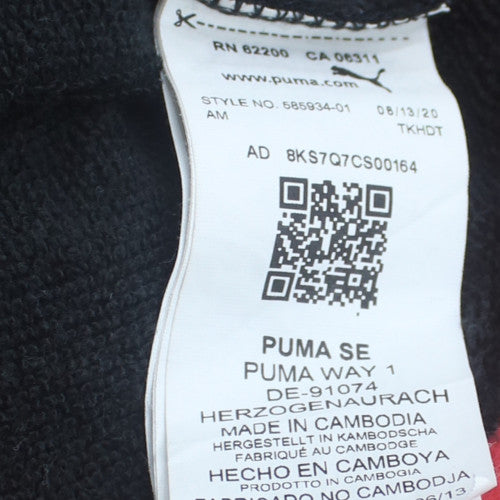 Puma Men's Black Full Zip Hoodie Size M Fleece Sportswear