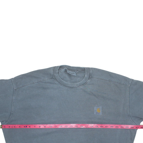 Carhartt Men's Blue L Pullover Sweatshirt Crew Neck Heavyweight