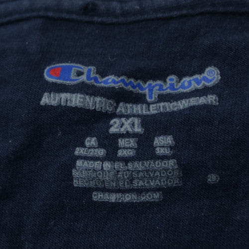 Champion Men's Navy Blue 2XL Crew Neck Short Sleeve T-Shirt