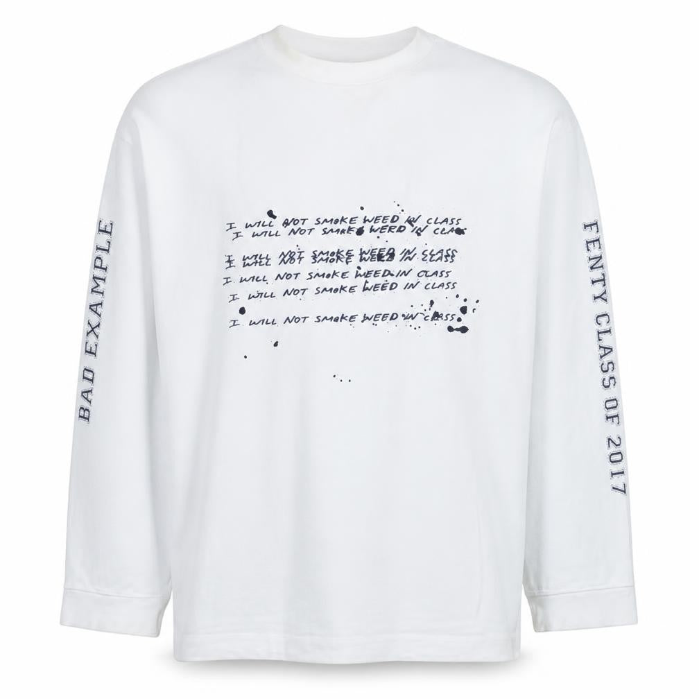 Puma by Rihanna Womens White Graphic Pullover Sweatshirt UK 10 - Fenty Edition