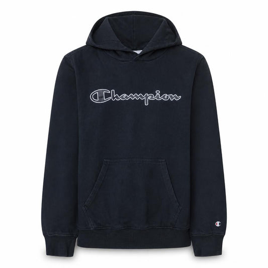 Champion Women's Black Pullover Hoodie Medium Cotton Blend