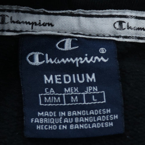 Champion Women's Black Pullover Hoodie Medium Cotton Blend