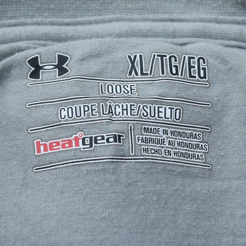 Under Armour Men's Grey 'Home of the Brave' Crew Neck T-Shirt XL