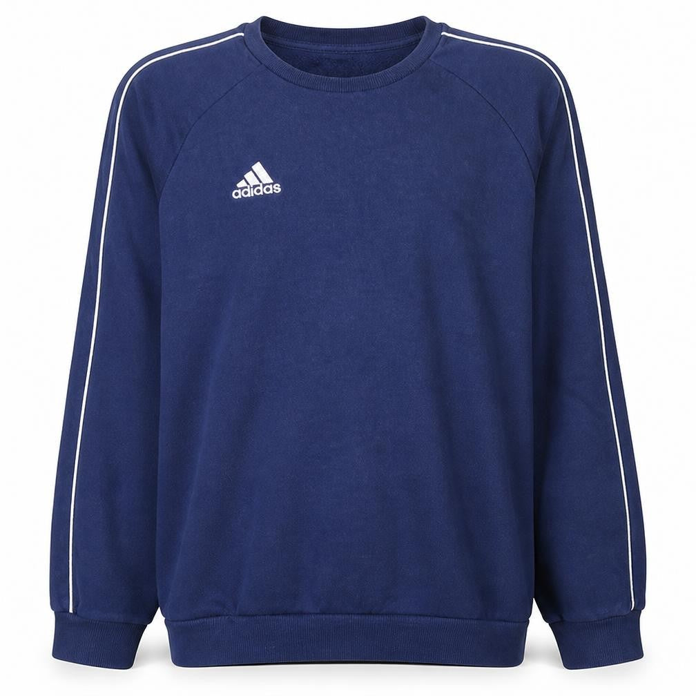 Adidas Men’s Blue Pullover Sweatshirt L Regular Fit Crew Neck