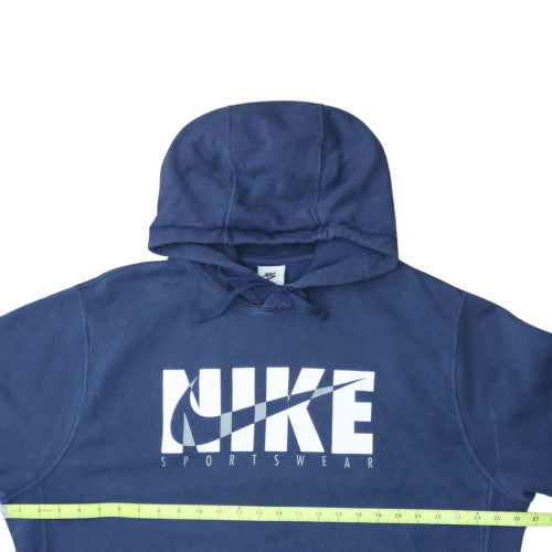 Nike Men's Blue XL Pullover Fleece Hoodie Sportswear Graphic