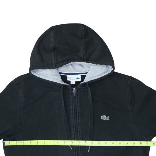 Lacoste Men’s Black Full Zip Hoodie XL Sports Cotton Blend