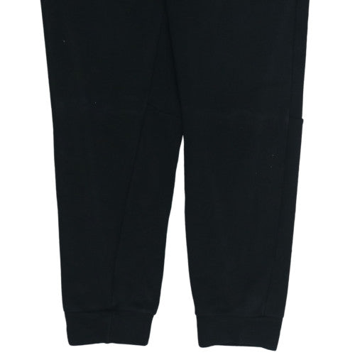 Nike Men's Black Jogger Trousers L Regular Fit Fleece Tapered
