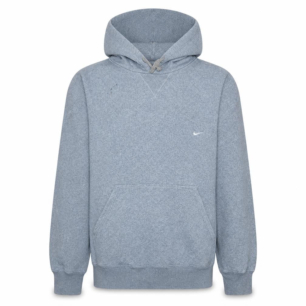 Nike Men's Grey Pullover Hoodie Size L Classic Sportswear