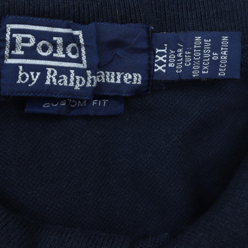 Ralph Lauren Men’s Navy Long Sleeve Polo Shirt XXL Custom Fit