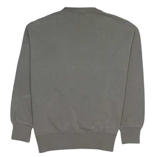 Nike Men's Grey XS Crew Neck Pullover Sweatshirt Embroidered Logo