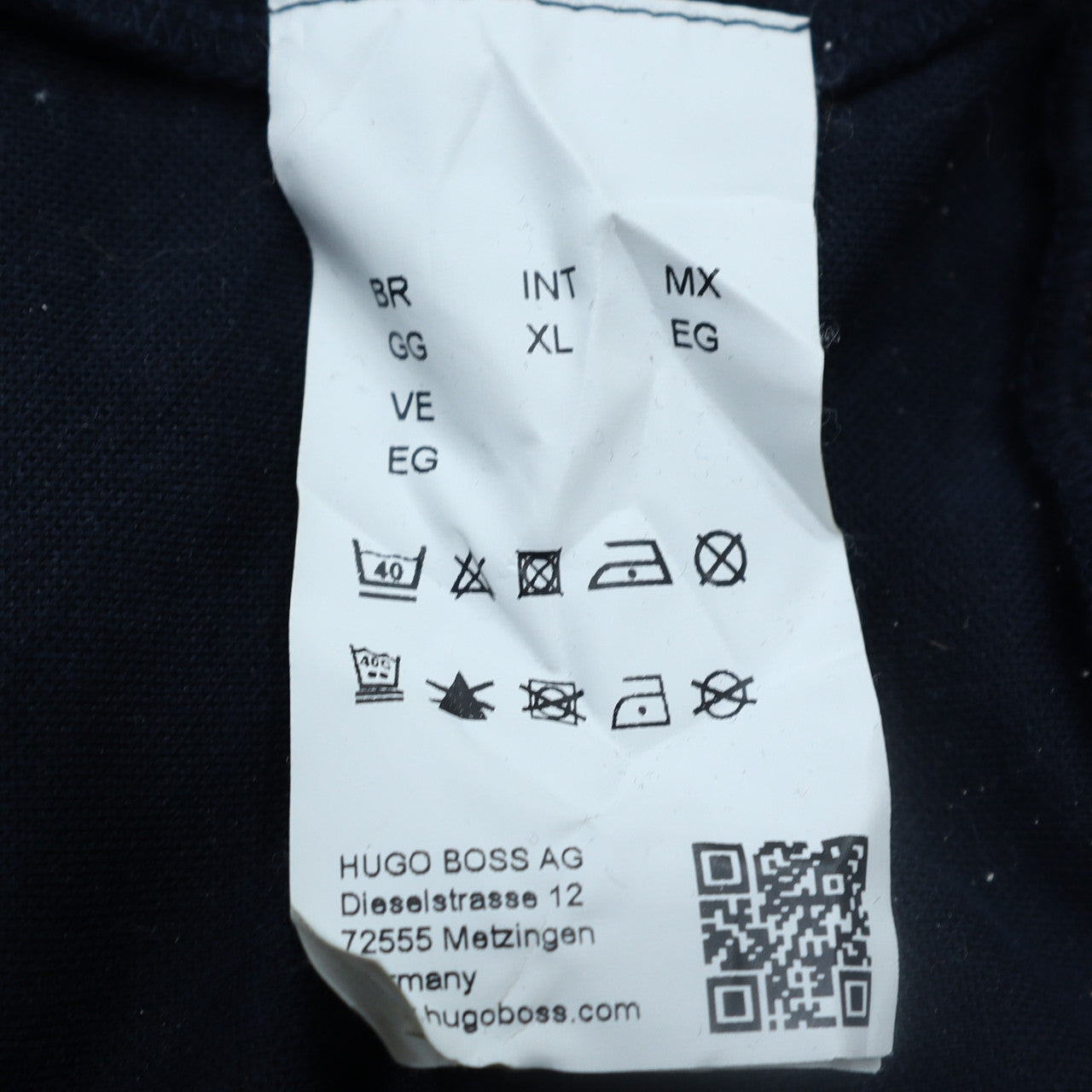 Hugo Boss Men’s Blue Full Zip Cotton Sweatshirt XL