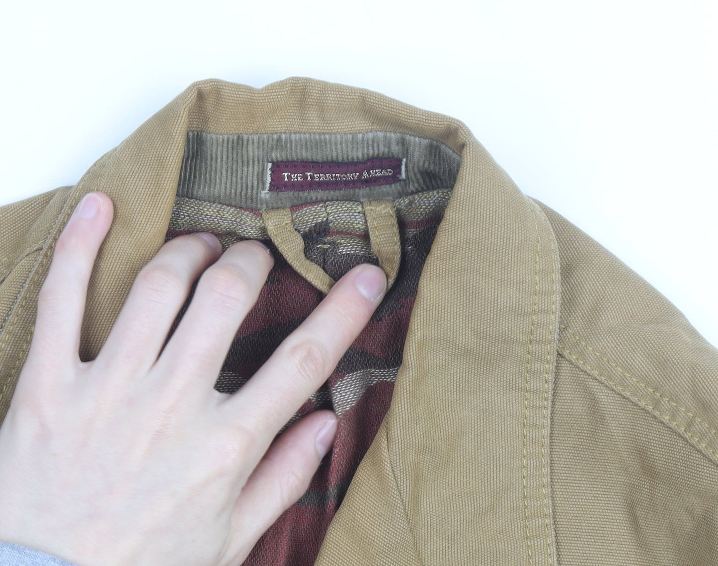 The Territory Ahead Men's Brown Cotton Blazer Jacket L