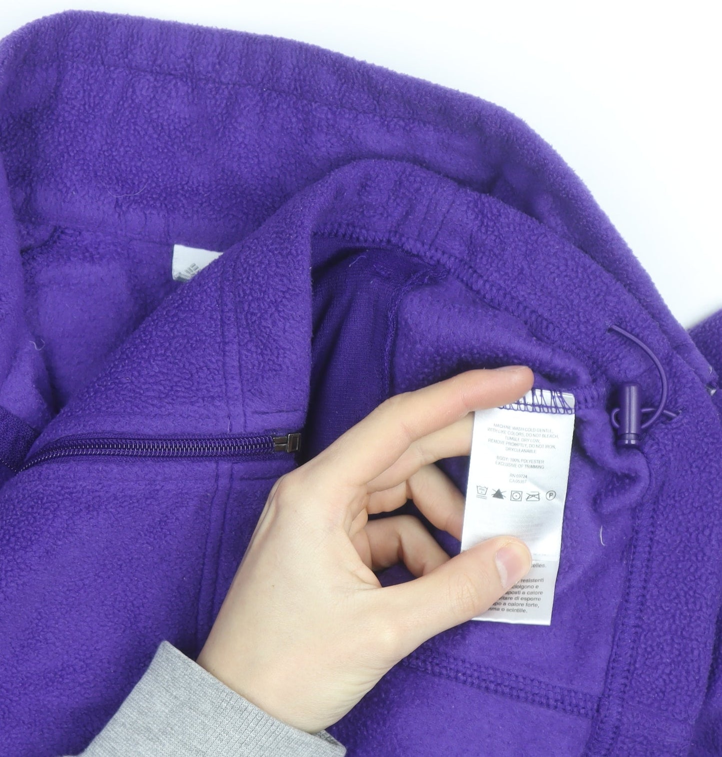Columbia Women's Purple Fleece Full Zip Jacket Size M
