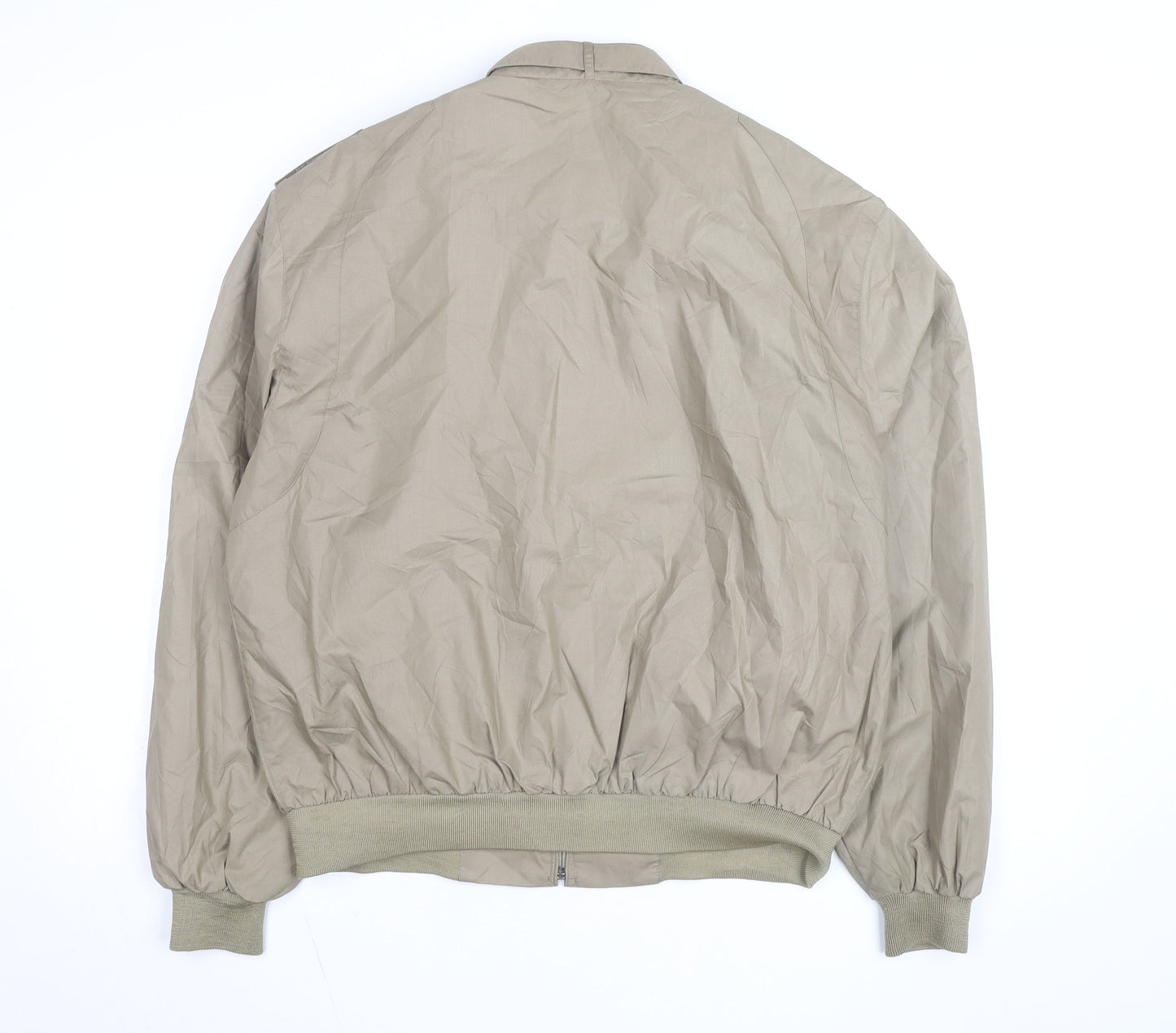 Members Only Men's Beige Bomber Jacket Size 42 Regular Vintage Style