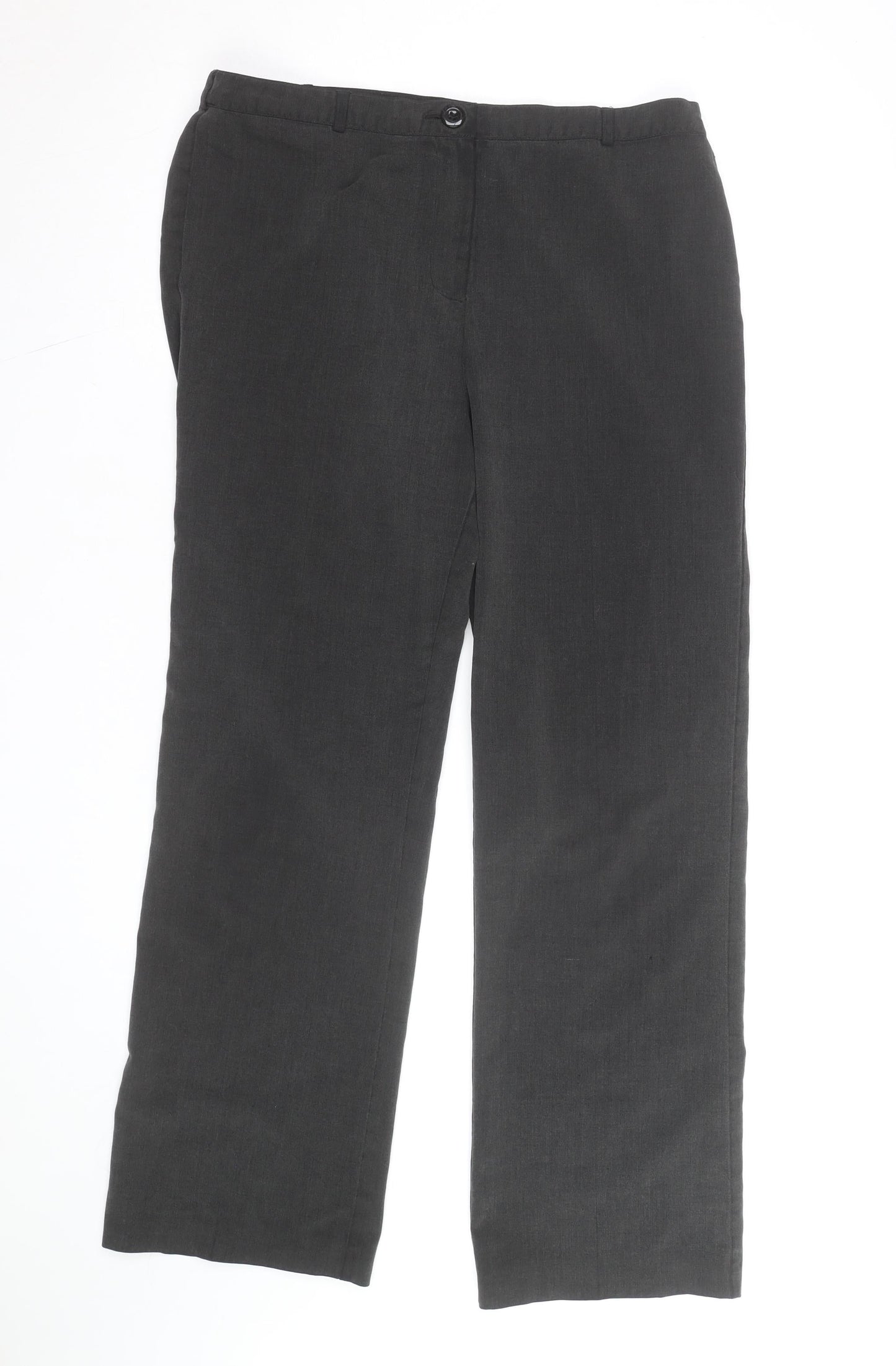 Debenhams Classics Women Black Size 12 Straight Leg Trousers