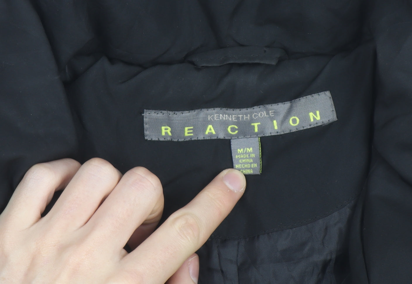 Kenneth Cole Reaction Men's Black M Puffer Jacket Winter Down