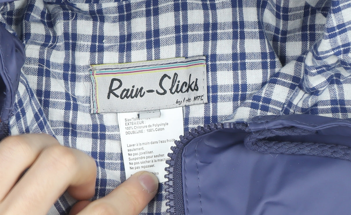 Rain-Slicks Women's Blue Waterproof Rain Coat Jacket Size 18 Plus