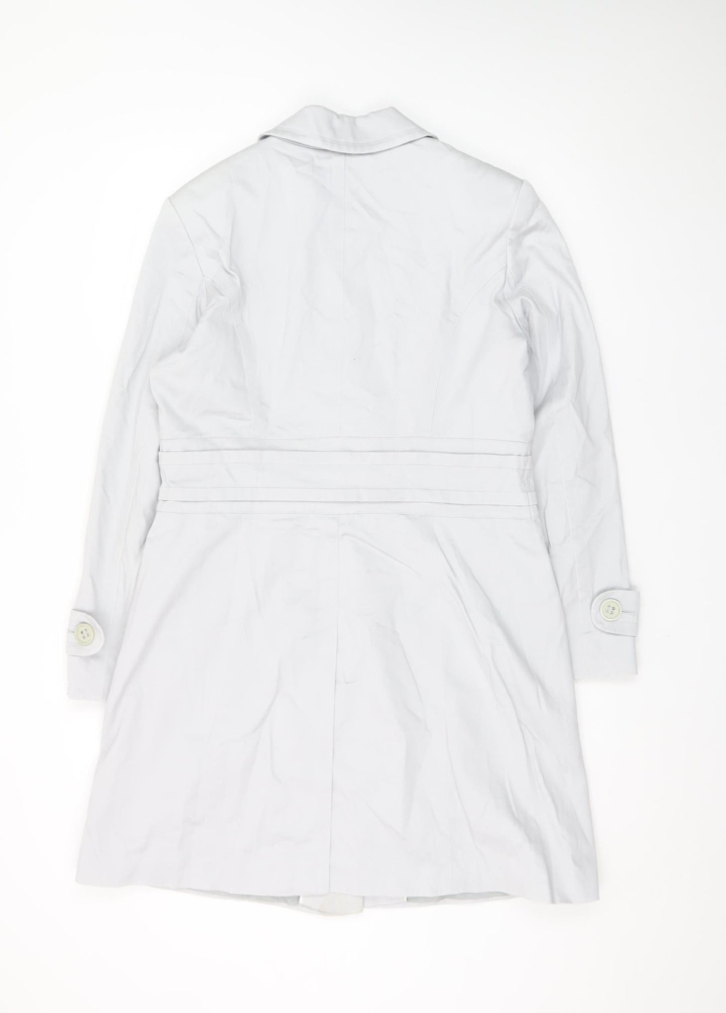 Marks and Spencer Women's White Size 14 Single-Breasted Suit Jacket