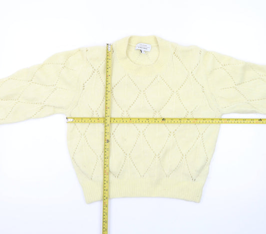 & Other Stories Women Yellow Wool Alpaca Knit Pullover Jumper S