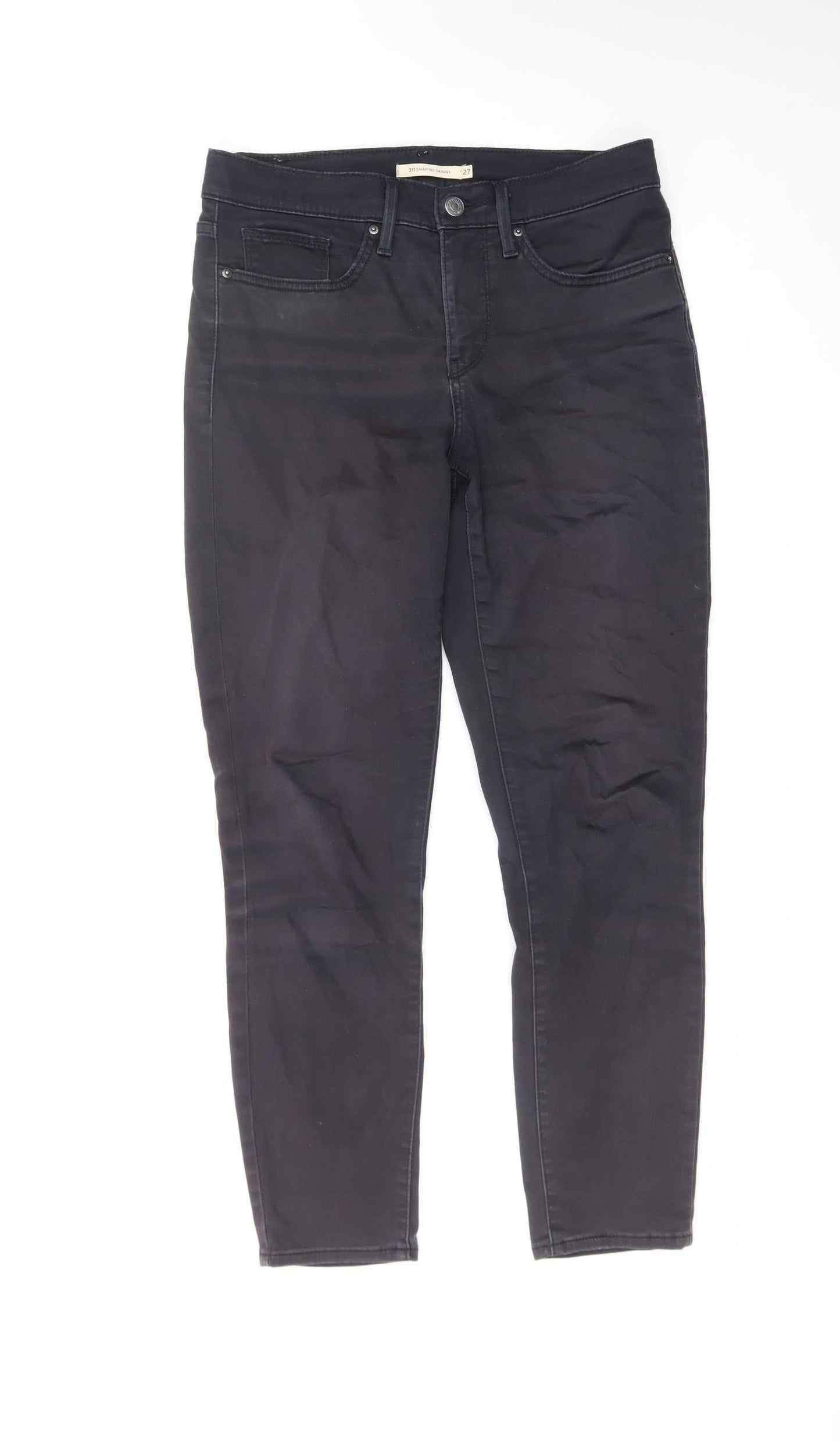 Levi's Women's Black Skinny Jeans Size 10 Slim Fit Mid Rise Denim