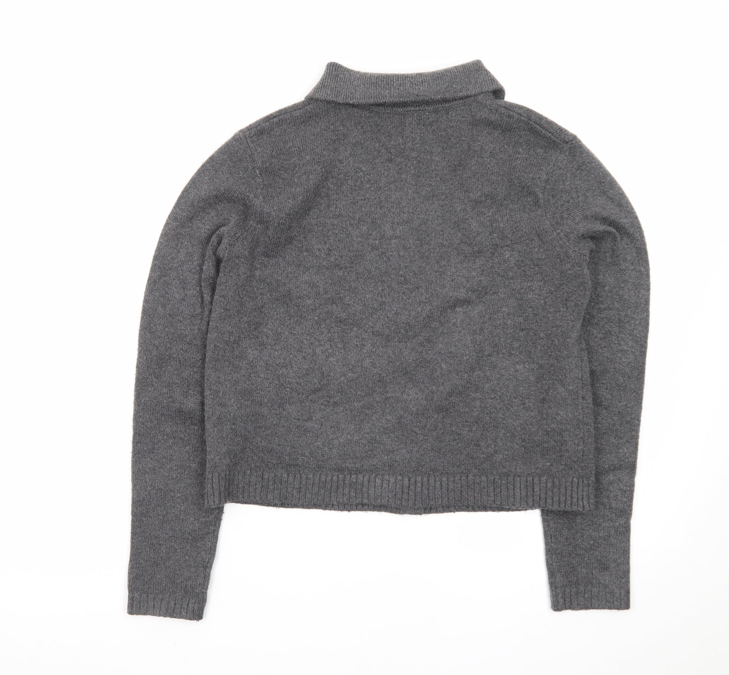 Marks and Spencer Women’s Grey Collared Button Cardigan XS