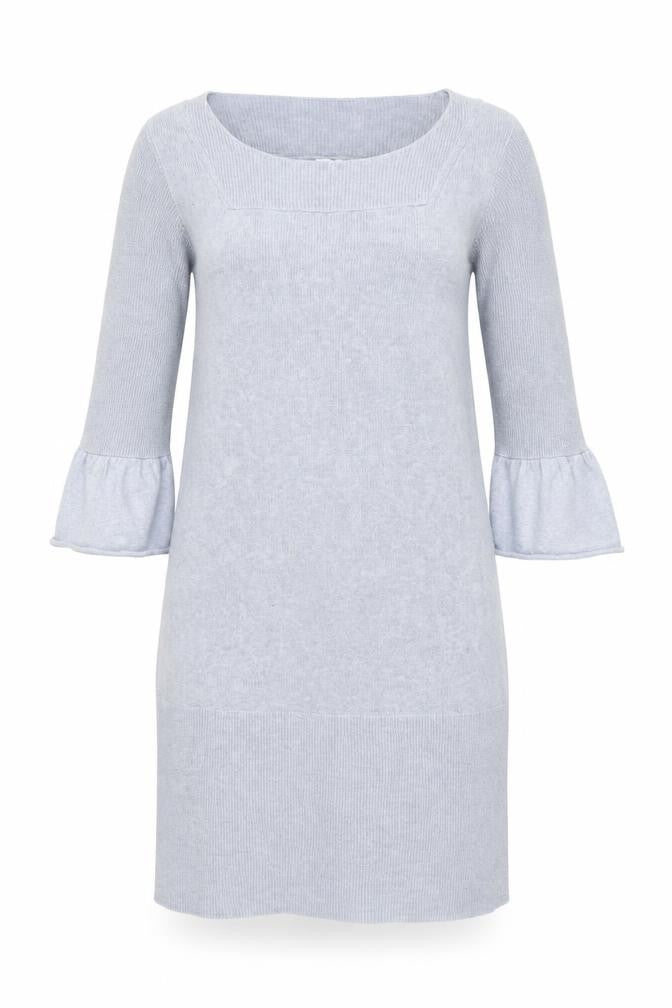 Poetry Women Grey Cotton Linen Jumper Dress Size 10