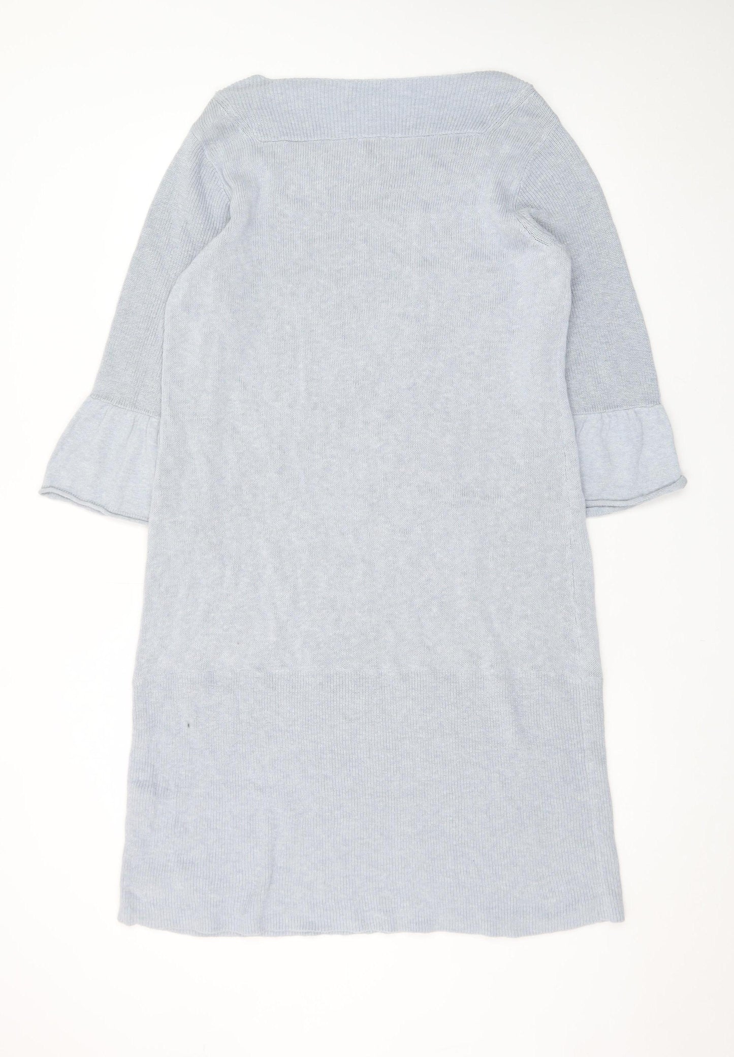 Poetry Women Grey Cotton Linen Jumper Dress Size 10