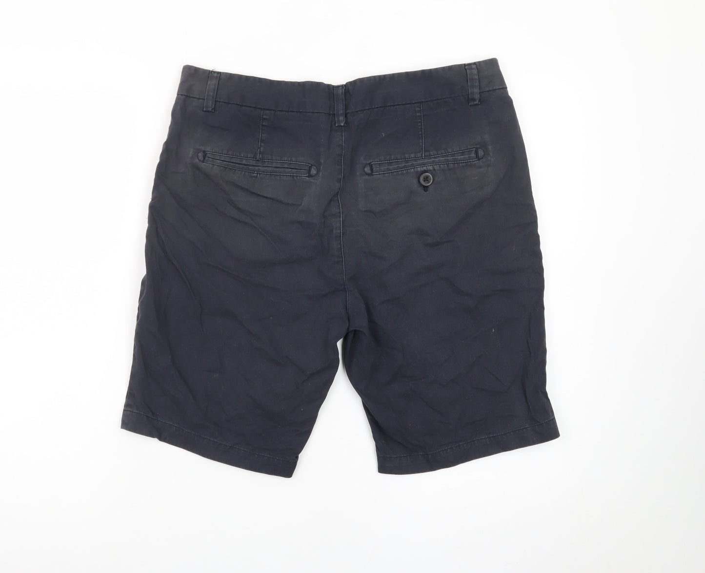 Next Men's Black Chino Shorts 32 Regular Waist Casual Summer Wear