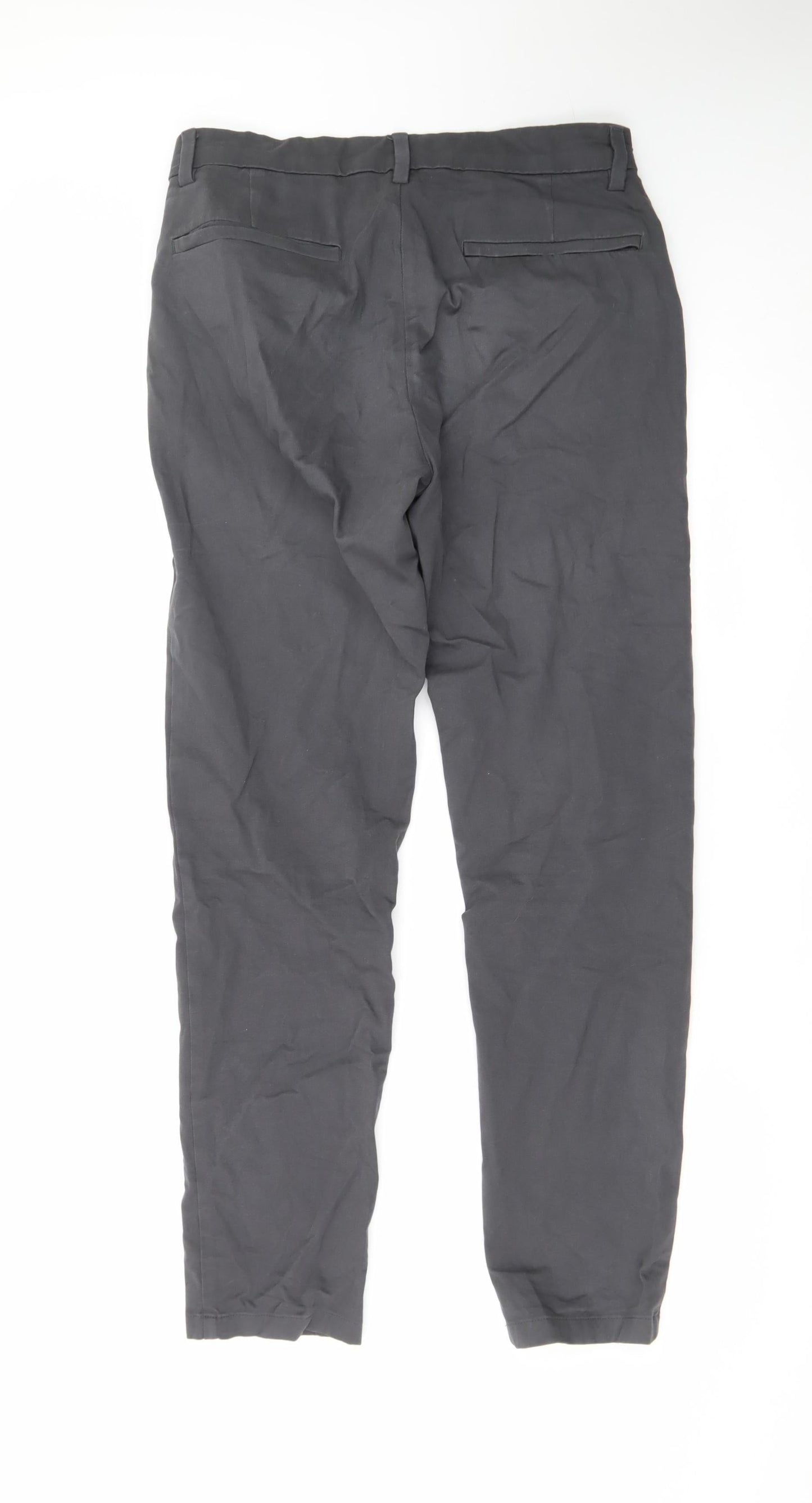 Marks and Spencer Men's Black Slim Fit Chino Trousers 30x31