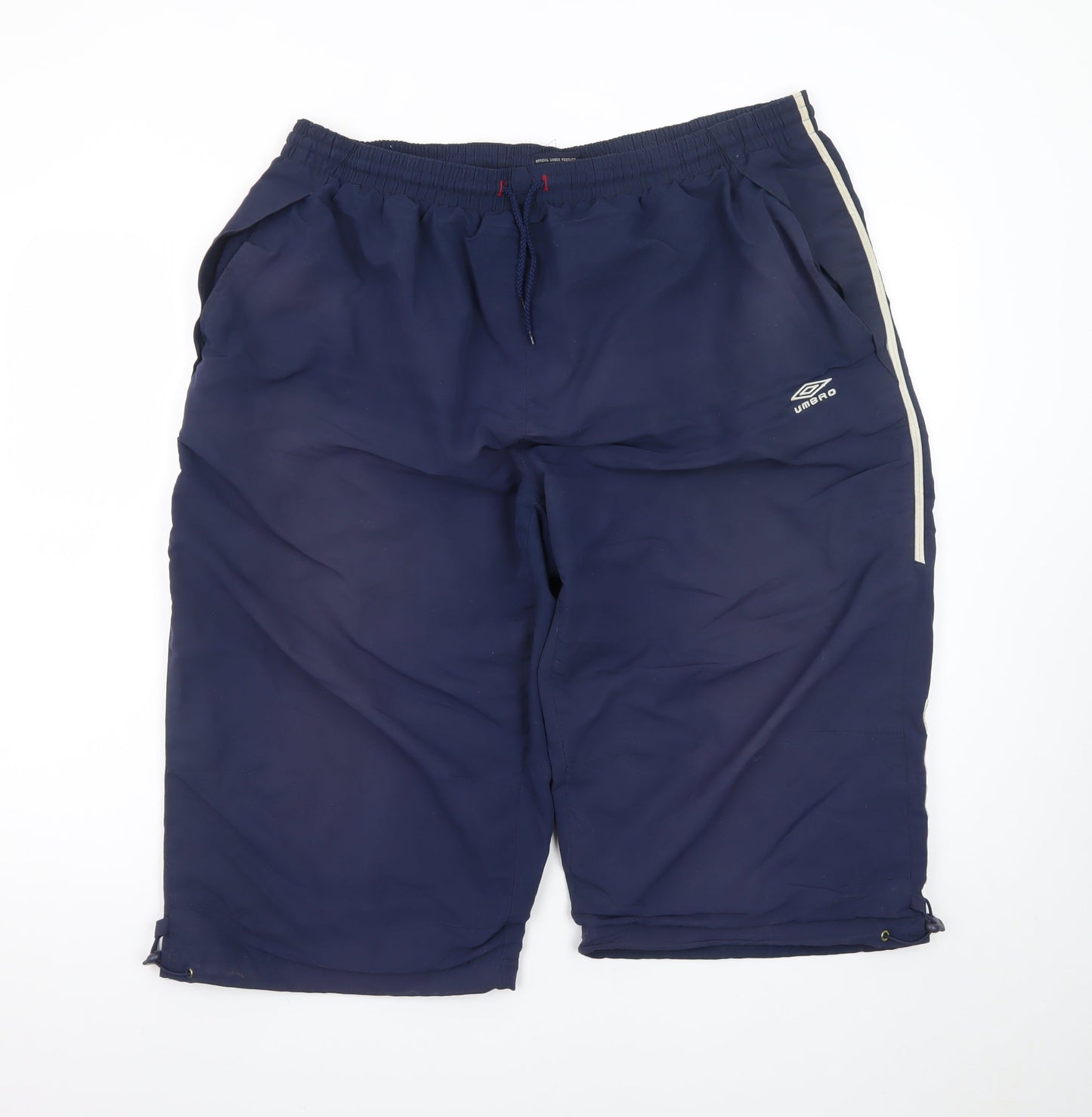 Umbro Men's Blue 2XL Sports Sweat Shorts with Elastic Waist