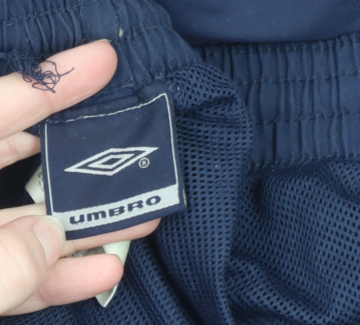 Umbro Men's Blue 2XL Sports Sweat Shorts with Elastic Waist