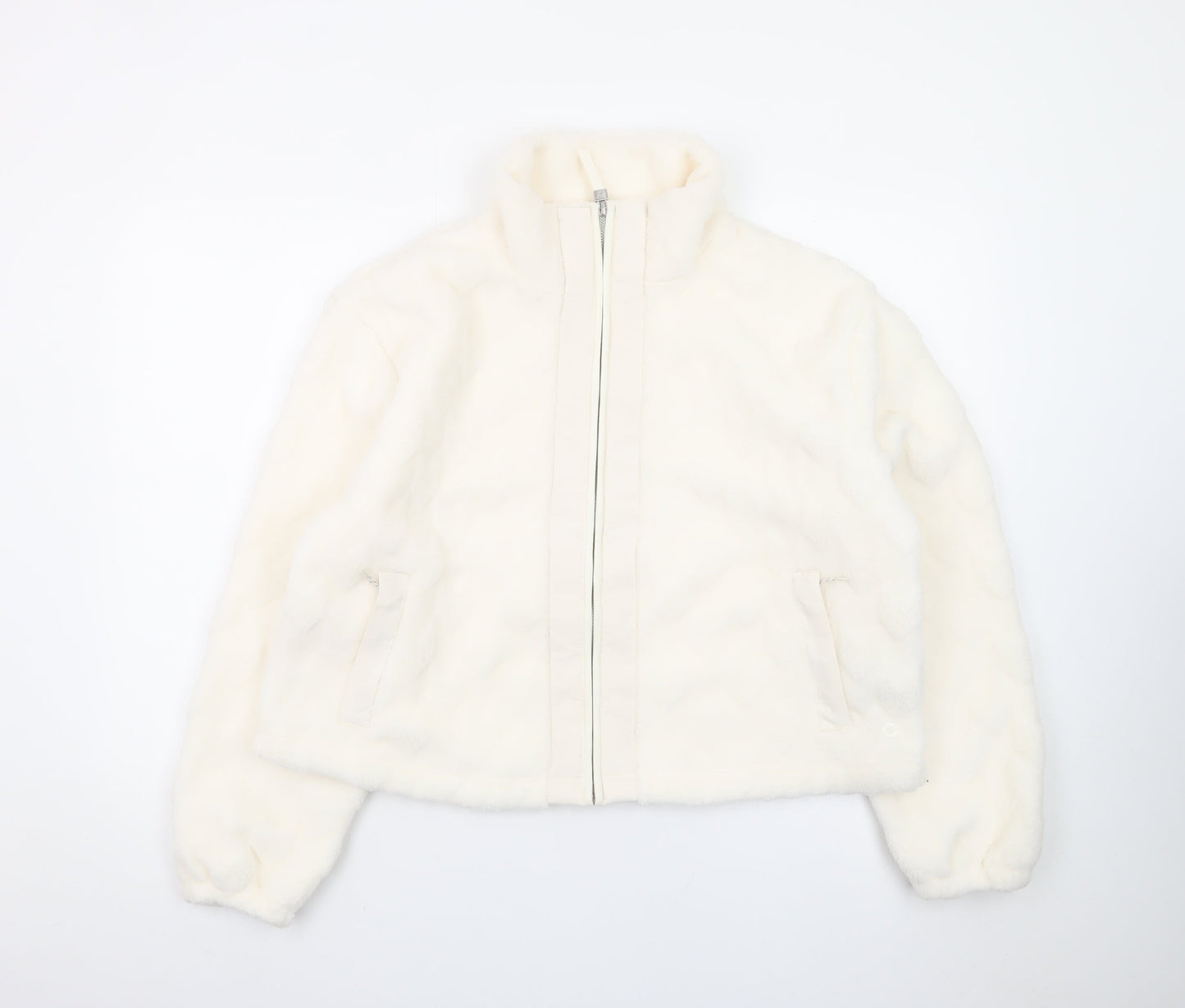 Marks and Spencer Goodmove Women’s Ivory Fleece Puffer Jacket Size 14
