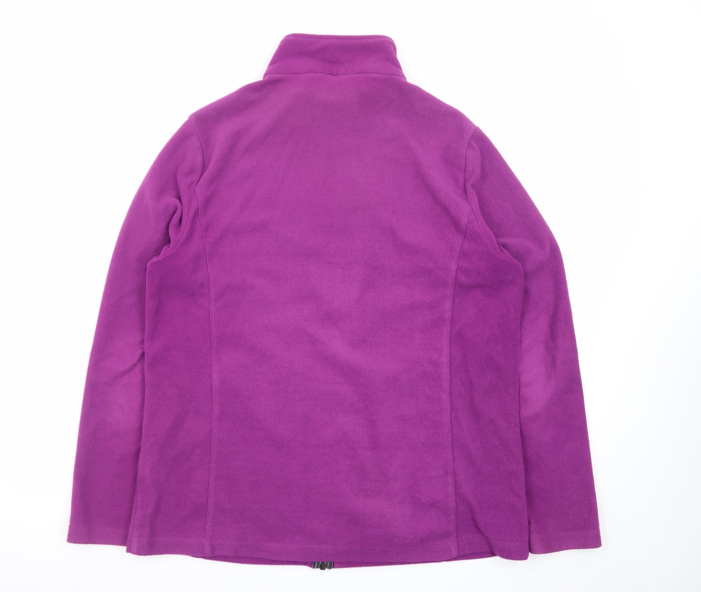 TOG24 Womens Purple Fleece Jacket Size 14 Full Zip Warm Casual