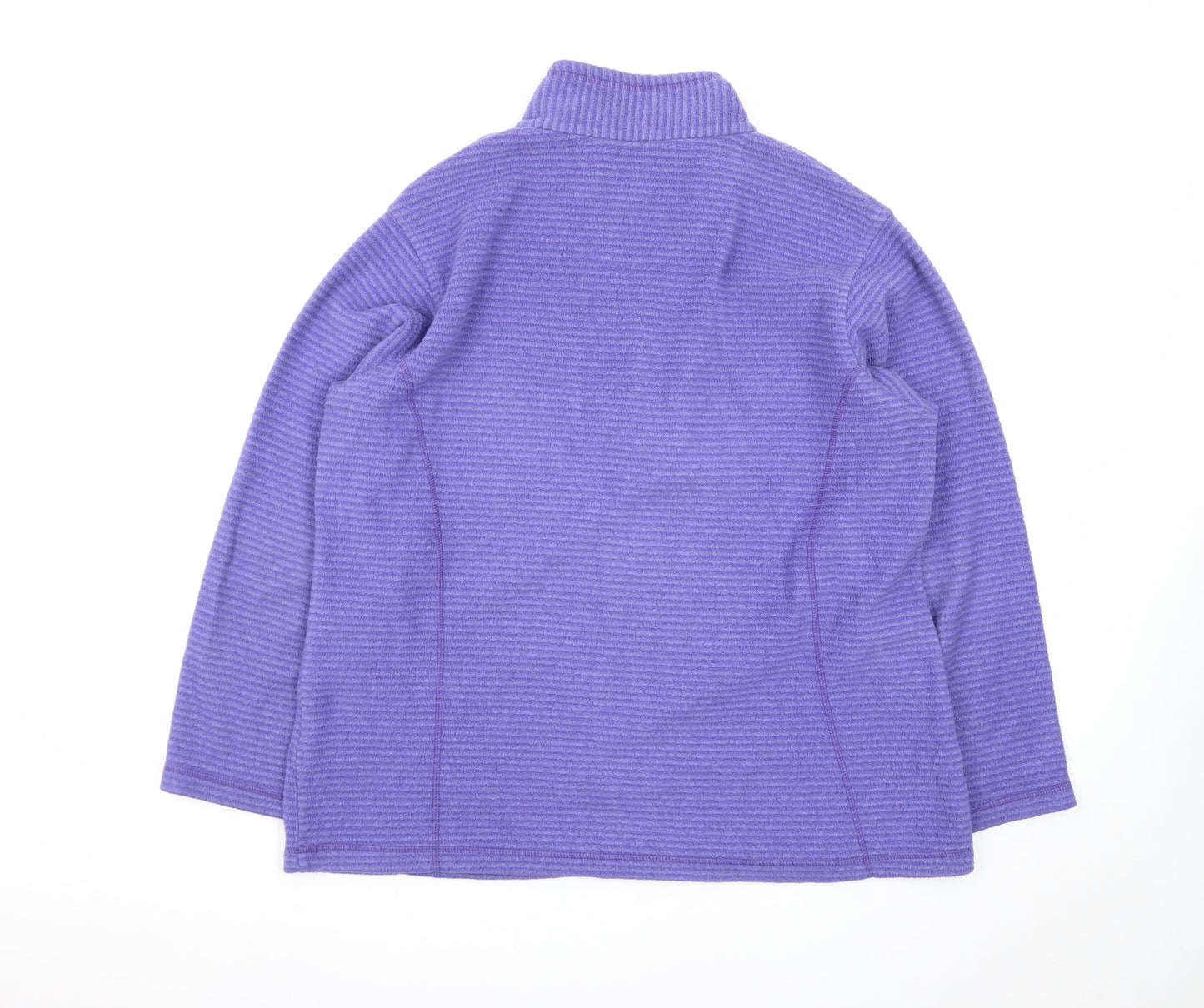 Regatta Womens Purple 1/2 Zip Fleece Pullover Sweatshirt UK 18