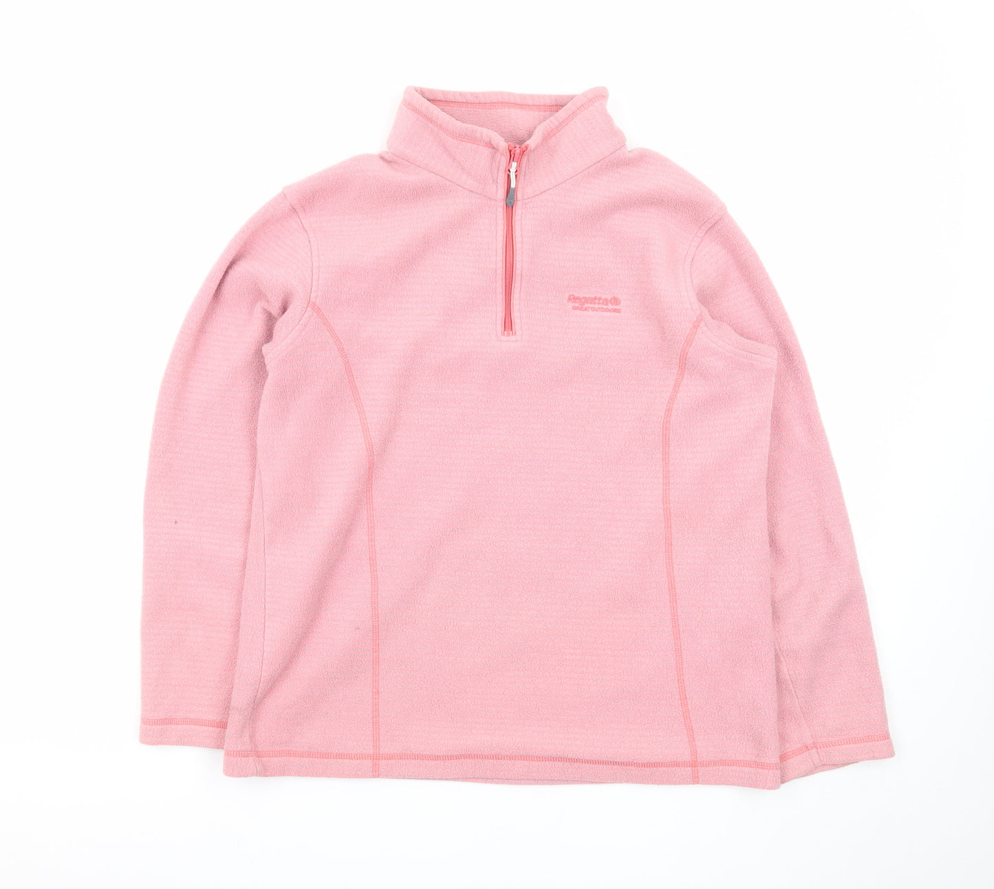 Regatta Women Pink Fleece 1/4 Zip Pullover Sweatshirt UK 14