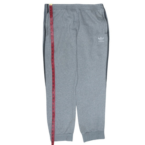 Adidas Men's Grey XL Jogger Sweatpants Tapered Cotton Blend