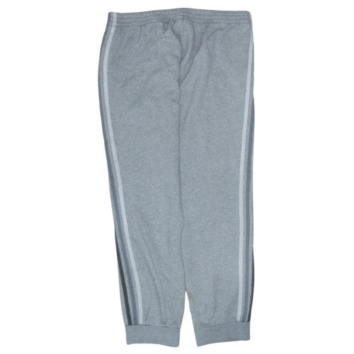Adidas Men's Grey XL Jogger Sweatpants Tapered Cotton Blend
