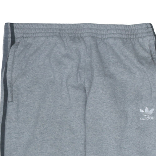 Adidas Men's Grey XL Jogger Sweatpants Tapered Cotton Blend