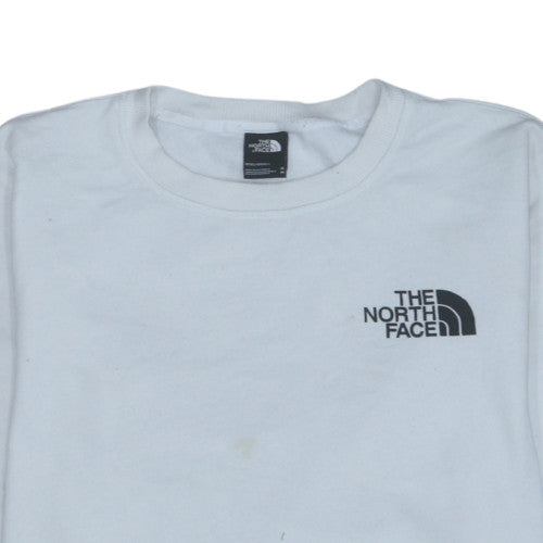 The North Face Men's White M Pullover Sweatshirt Outdoor Crew Neck