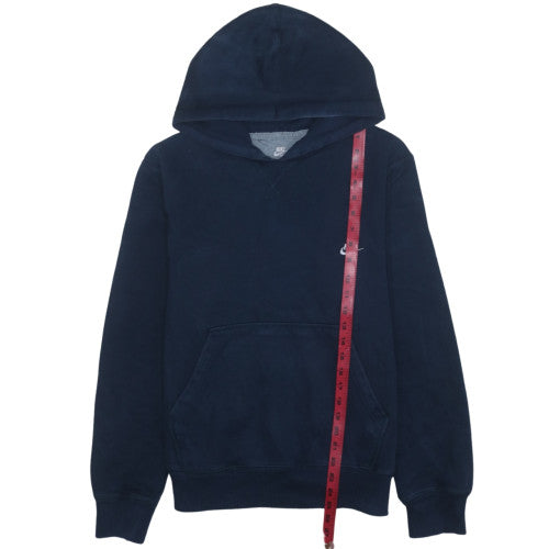 Nike Mens Blue Pullover Hoodie Size M Regular Fit Fleece Sweatshirt