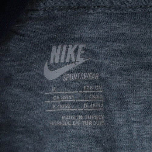 Nike Mens Blue Pullover Hoodie Size M Regular Fit Fleece Sweatshirt