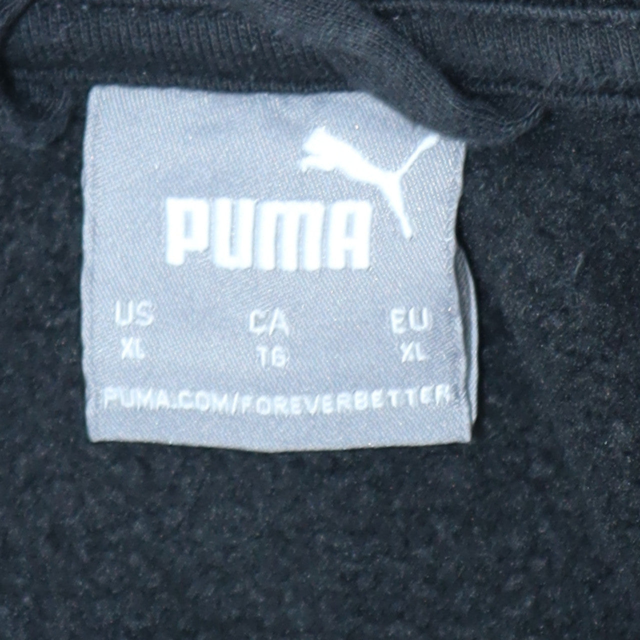 Puma Men's Black XL Track Jacket Full Zip Sportswear